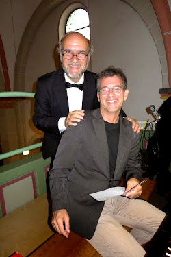 Die beiden Chorleiter: Alain Cazade und Sebastian Chmel